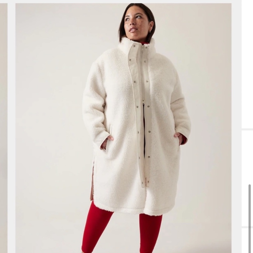 Athleta Cozy Sherpa Coat